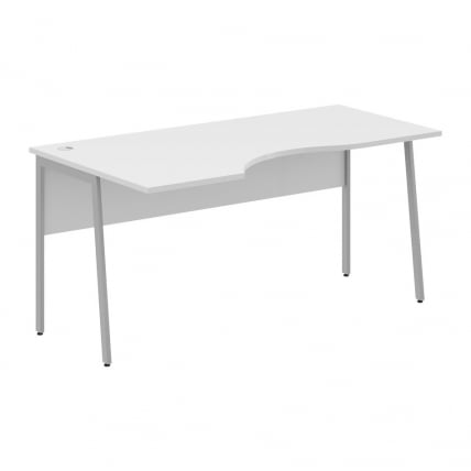 Стол эргономичный левый ИМАГО Плус СА-1П(Л) Белый Серый / IMAGO Plus СА-1P(Л)_0