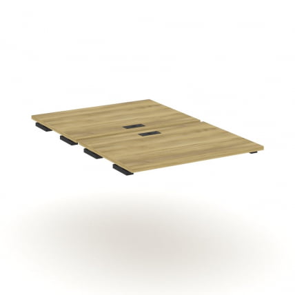 Двойной стол-приставка к двум опорным тумбам/шкафам CОНCЕПТ CН.ДСПР-005 Дуб Винченцо Черный / CONCEPT CN.DSPR-005_0