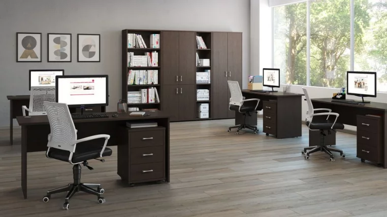 Тумба подкатная с 3 ящиками ТРД29630301 Темный дуб / TRD29630301_1