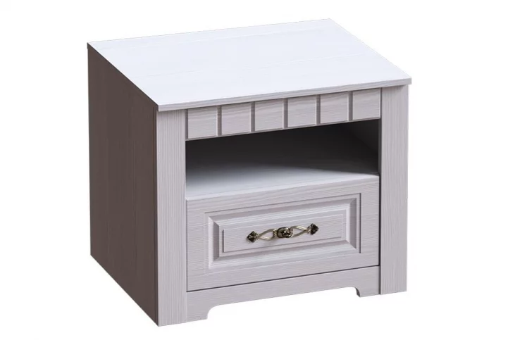 Тумба прикроватная Прованс №5 Бодега белая Патина премиум_0