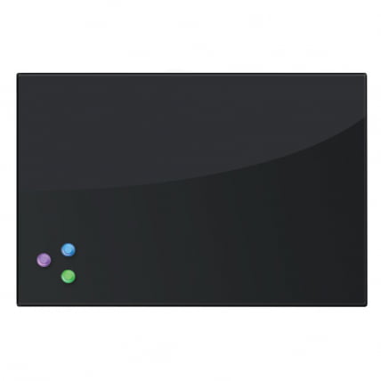 Доска магнитно-маркерная стеклянная БРАУБЕРГ 40х60 см Черная / BRAUBERG_0