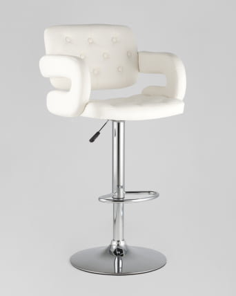 Барный стул Бентли ПУ-кожа Белый / PU-кожа_1