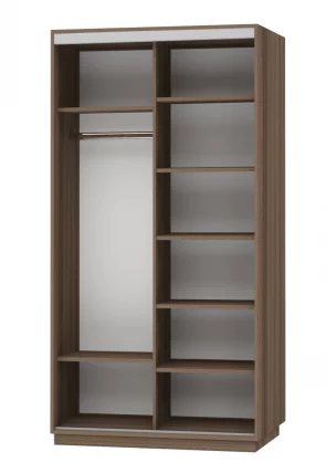 Шкаф-купе двухдверный Экспресс Дуо 1200х2400х Париж/Ясень шимо тёмный (копия 187794) / 1200х2400h_1