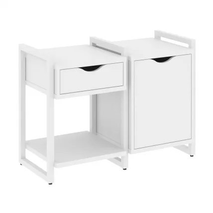 Тумба на регулируемых опорах наборная. Вариант №3 ЛОФТ ВР.Л-ТН-3.О Металл белый Белый Бриллиант / LOFT VR.L-TN-3.O_0