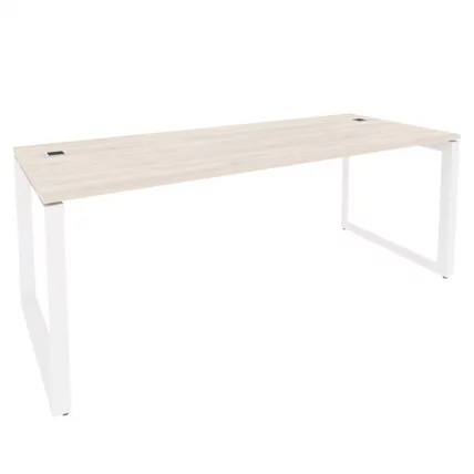 Стол рабочий руководителя на О-образном м/к ОНИКС О.МО-СРР-6.8 Денвер Светлый/Белый / ONIX O.MO-SRR-6.8_0