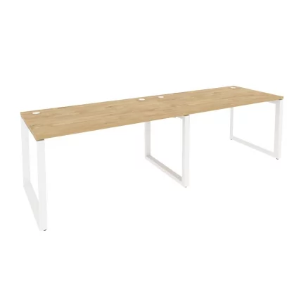 Рабочая станция на О-образном м/к ОНИКС О.МО-РС-2.3.8 Тиквуд светлый/Белый / ONIX O.MO-RS-2.3.8_0