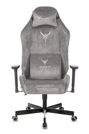 Геймерское кресло КНИГХТ Н1 ГРЕЙ / KNIGHT N1 GREY_1