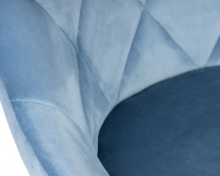 Стул барный ДОБРИН ЛОГАН БЛАCК Ппудрово-голубой велюр МДЖ9-74 / DOBRIN LOGAN BLACK MJ9-74_7