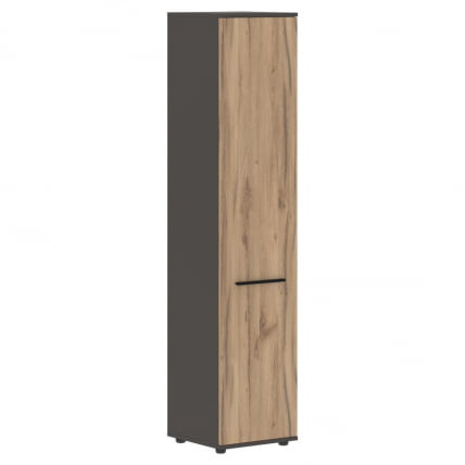 Шкаф-колонка с глухой дверью ЕДИС ЕХCС 42.1 Дуб Денвер светлый Черный Мокко / EDIS EHCS_0