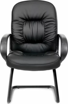 Кресло для посетителя CХАИРМАН 416 ЭКО В (В) Черное Эко / CHAIRMAN (V)_1
