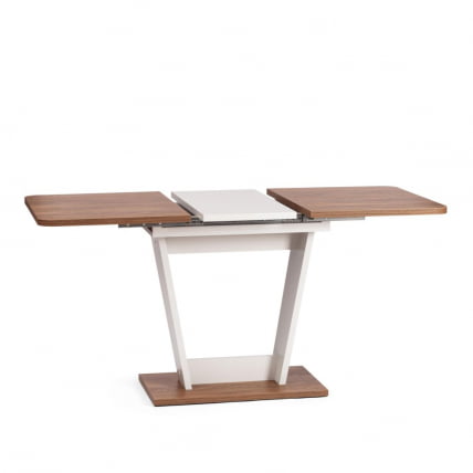 Стол обеденный ФОКС раздвижной ЛДСП, 68.6кс110-145кс75 см, Дуб Канзас/Пепел / FOX 68.6x110-145x75_4