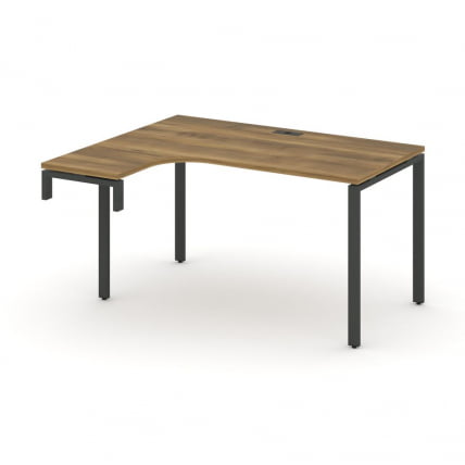 Стол-надставка на опорную тумбу (левый) CОНCЕПТ CН.ОСАН-001(Л) Сандал Янтарный Черный / CONCEPT CN.OSAN-001(L)_0