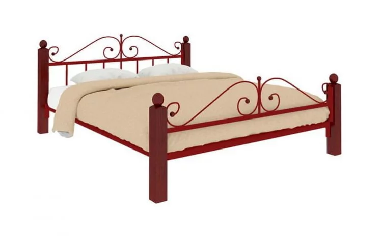 Кровать Диана Лукс плус 1400х1900 Красная / Lux plus_0