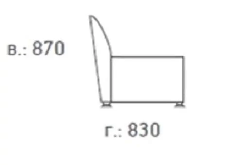 Диван Европа 3-х местный Фусион Беиге / Fusion Beige_2