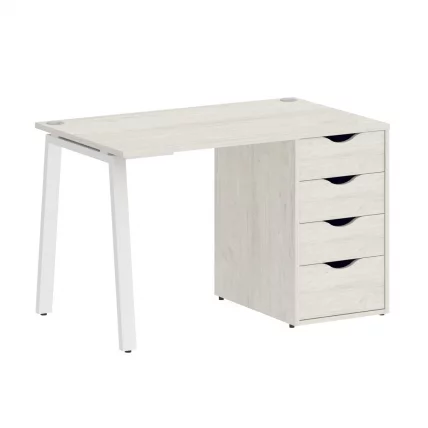 Стол письменный ХОМЕ ОФФИCЕ ВР.СП-3-118.4.А Дуб Наварра/Белый металл / HOME OFFICE VR.SP-3-118.4.A_0
