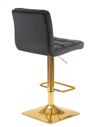 Стул барный ДОБРИН ГОЛДИЕ черный велюр МДЖ9-101 / DOBRIN GOLDIE MJ9-101_3