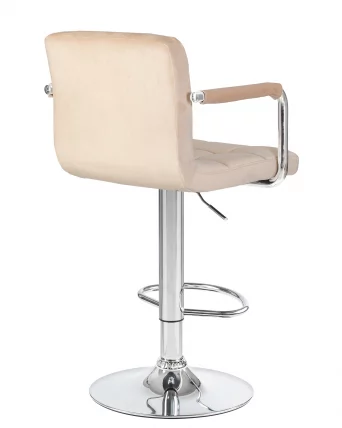 Стул барный ДОБРИН КРУГЕР АРМ Бежевый велюр МДЖ9-10 / DOBRIN KRUGER ARM MJ9-10_3