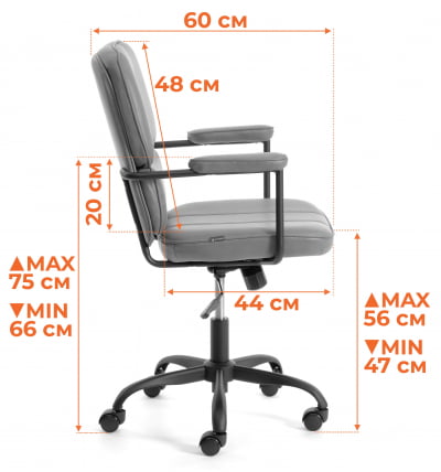 Кресло АЛПХА иск. кожа, Бровн (коричневый) / ALPHA Brown_14