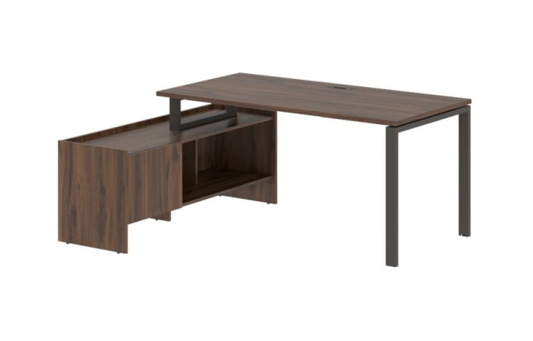Стол с тумбой ЕДИС ЕУCТ 17814 Дуб Денвер темный Мокко / EDIS EUCT_0