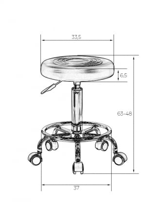 Табурет мастера ДОБРИН БИЛЛЙ БЛАCК (черный) / DOBRIN BILLY BLACK_4