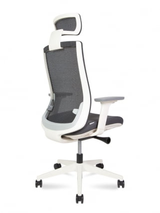 Кресло руководителя РУБЙ вхите фраме Черный / RUBY white frame_3