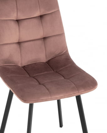 Комплект из двух стульев Чиллй велюр пыльно-розовый 2 шт. / Chilly_6