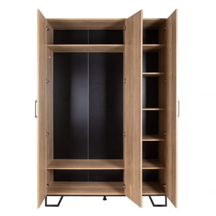 Шкаф трехстворчатый с зеркалом Лофт с зеркалом Дуб Натур / Loft_4