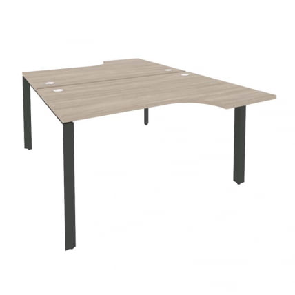 Рабочая станция на П-образном м/к ОНИКС О.МП-Д.СА-2 Дуб Аттик/Антрацит / ONIX O.MP-D.SA-2_0