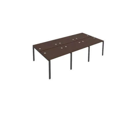 Рабочая станция на 6 раб.места Метал Сйстем Б.СМ-6.1 Венге/Антрацит / Metal System_0