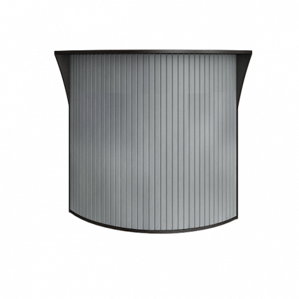 Стойка угловая (радиусный элемент - ролета) Рива А.РС-5.5 Венге Цаво / Riva_0