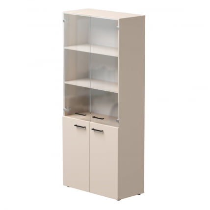 Шкаф комбинированный со стеклом Еверпроф ЕВО 254Н004 Кашемир / Everprof EVO_0