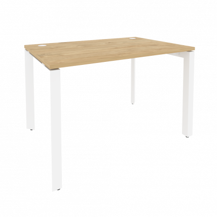 Стол рабочий на П-образном м/к ОНИКС О.МП-СП-2.8 Тиквуд Светлый/Белый / ONIX O.MP-SP-2.8_0