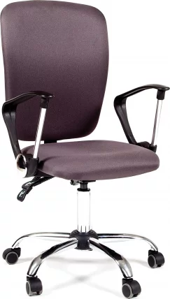 Офисное кресло для оператора CХАИРМАН 9801 Хроме темно-серый / CHAIRMAN Chrome_0