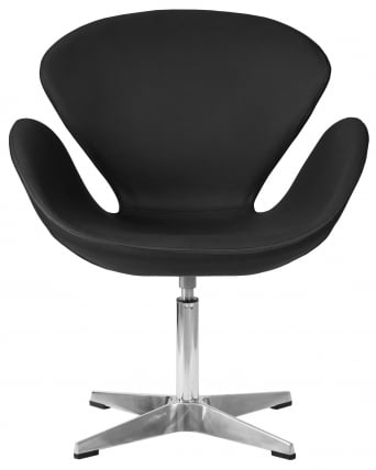 Кресло дизайнерское ДОБРИН СВАН Черный кожзам П13 / DOBRIN SWAN P13_5