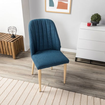 Стул Ален синий/нат.дуб / Alen_6