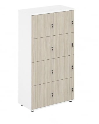 Локер 8 ячеек Сигма СГ.819.ВХ.ОЛ Белый Дуб светлый / Sigma SG.819.WH.OL_0