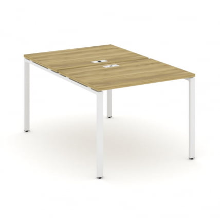 Рабочая станция двухсторонняя на 2 места CОНCЕПТ CН.ДРС-001 Дуб Винченцо Белый / CONCEPT CN.DRS-001_0