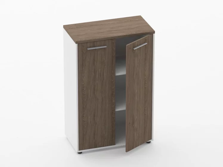 Шкаф 2 широкий закрытый Дека 10.12.131 Дуб Верцаска/Белый / Deka_1