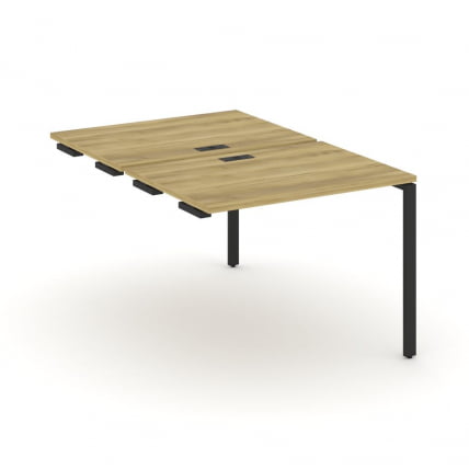 Двойной стол-приставка к опорным тумбам/шкафам CОНCЕПТ CН.ДСПР-001 Дуб Винченцо Черный / CONCEPT CN.DSPR-001_0