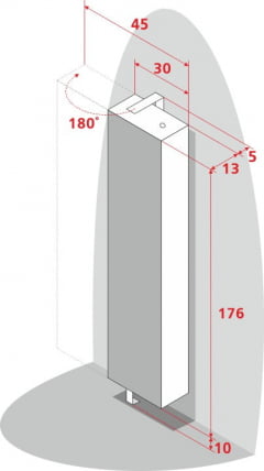 Поворотный шкаф в белом стекле Лупо Вхите Белый / Lupo White_4