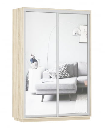 Шкаф-купе двухдверный Экспресс Дуо Экспенс 1400х2200х Дуб сонома / 1400х2200h_0