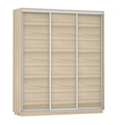Шкаф-купе трехдверный Экспресс Трио Элемент 1800х2400х Ясень шимо светлый / 1800х2400h_0