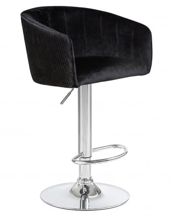 Стул барный ДОБРИН ДЭРCЙ Черный велюр 1922-21 / DOBRIN DARCY_1