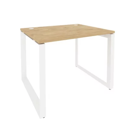 Стол рабочий на О-образном м/к ОНИКС О.МО-СП-1.8 Тиквуд Светлый/Белый / ONIX O.MO-SP-1.8_0