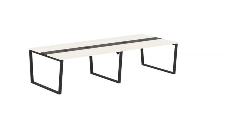 Стол переговорный ЕДИС ЕВCТ 3114 Ясень Траун Мокко Черный / EDIS EVCT_0