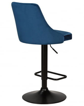 Стул барный ДОБРИН ДЖОСЕПХ БЛАCК (синий велюр (МДЖ9-117)) / DOBRIN JOSEPH BLACK (MJ9-117))_3