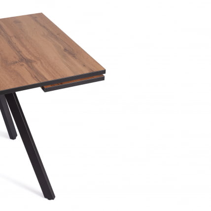 Стол ВИГО ЛДСП/ХПЛ/металл, 120 кс 80 кс 30 х 30 х 75 см, Дуб Вотан/черный / VIGO ЛДСП/HPL/металл, x x_6