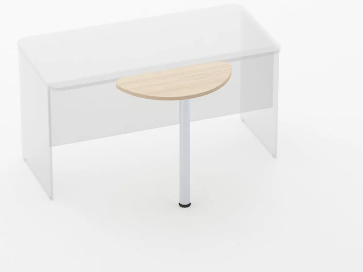 Приставка-полукруг Глассй 2.14 Бук светлый / Glassy_2