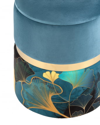 Пуф Кэрри с ящиком велюр Гингко без ножек / Gingko_3