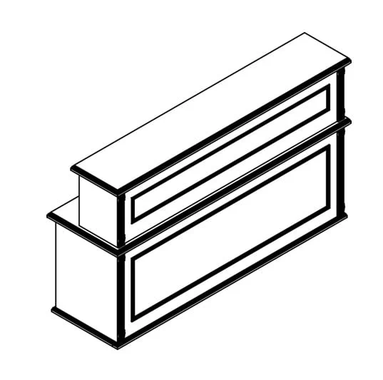 Комплект мебели для ресепшен Раут 02 Дуб девон / Raut_4
